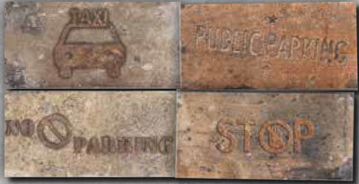 Serenissima New York Road Signs Mix Central Park 10x20 см Напольная плитка