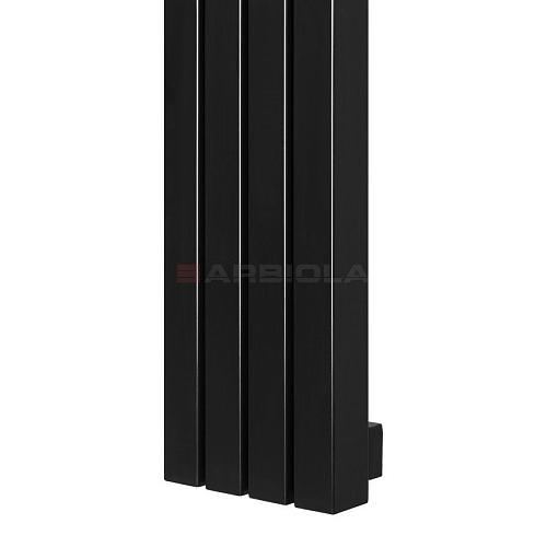 Arbiola Mono H 500-60-28 секции черный вертикальный радиатор c боковым подключением