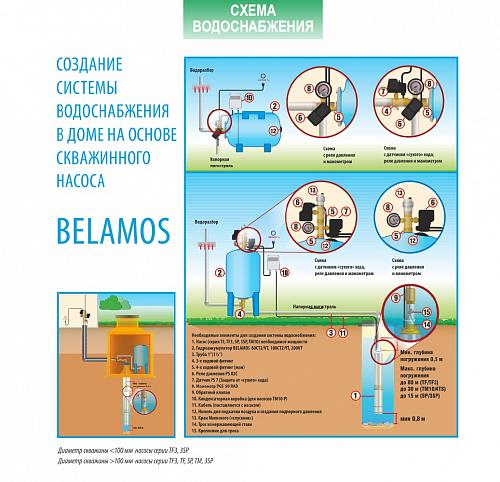 Belamos ТМ10-60/2,4 (каб.20 м) Скважинный центробежный насос