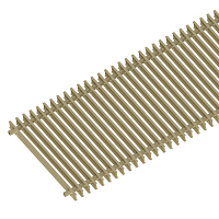 Решетка алюминиевая поперечная itermic GRILL 600 SGZ-25