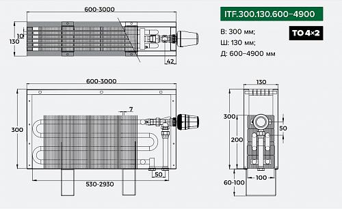 Itermic ITF 300-130-2300 конвектор напольный