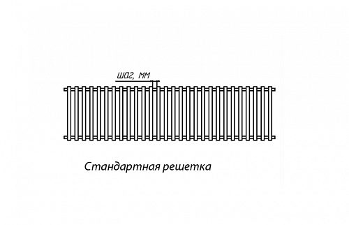 Бриз КЗТО 260 - 2000 мм Решетка декоративная дуб