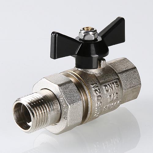 Valtec Perfect 1/2" Кран шаровой внутренняя/наружная резьба усиленный с полусгоном