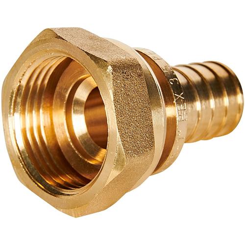 ROMMER Переходник с накидной гайкой 25xG1 для трубы из сшитого полиэтилена осевой