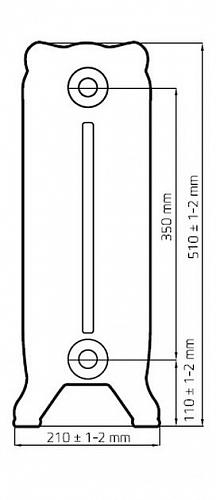 Radimax Windsor 350 9 секции чугунный радиатор