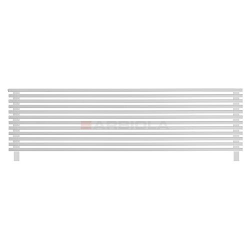 Arbiola Gorizont Compact HZ 2200-63-12 секции белый горизонтальный радиатор c боковым подключением с ножками