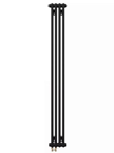 Zehnder Charleston Completto 2180/10 V001 1/2" RAL 9017 matt/9217 нижнее подключение черный матовый