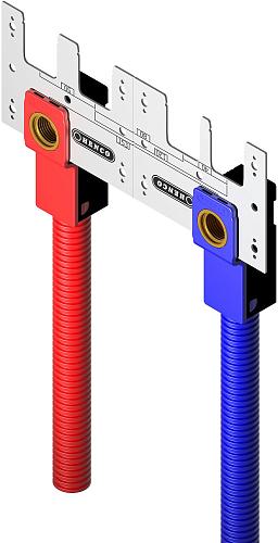 Henco Набор: 10 водорозеток, латунь пресс, 20х1'2, 10 красных пластиковых корпусов, 20 саморезов