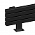 Arbiola Gorizont Mono HZ 1800-60-12 секции черный горизонтальный радиатор c боковым подключением (с ножками)