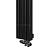 Arbiola Mono V 750-60-36 секции черный вертикальный радиатор c нижним подключением