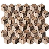 Colori Viva Emperador CV20140 Mos. Cubic Polished Mix 30,5x30,5 см Мозаика