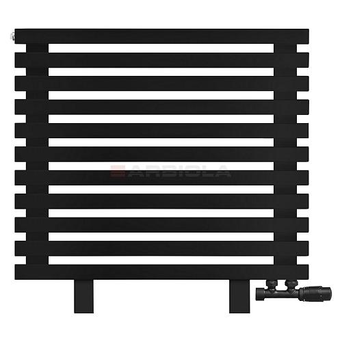 Arbiola Gorizont Ritmo VZ 750-40-11 секций чёрный горизонтальный  радиатор c нижним подключением (на ножках)