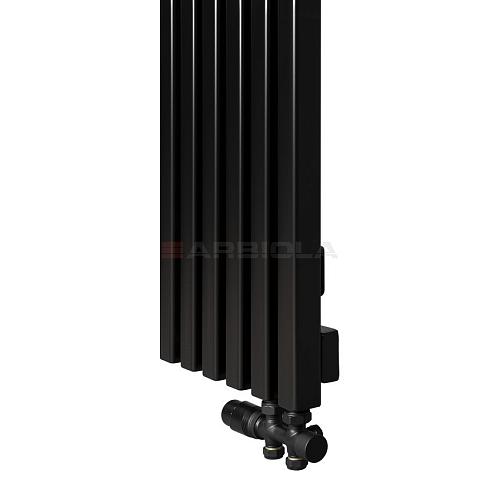 Arbiola Ritmo V 750-40-16 секции черный вертикальный радиатор c нижним подключением