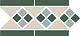 Top Cer Octagon New Border LISBON with 1 strip (Tr.16, Dots 13+18, Strips 18) 28х15 см