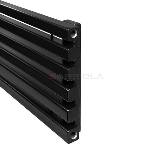 Arbiola Gorizont Ritmo H 1500-40-04 секции чёрный горизонтальный  радиатор c боковым подключением