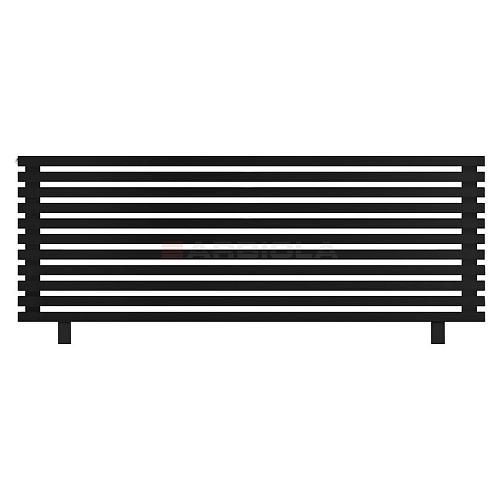 Arbiola Gorizont Ritmo HZ 2000-40-11 секций чёрный горизонтальный  радиатор c боковым подключением (на ножках)