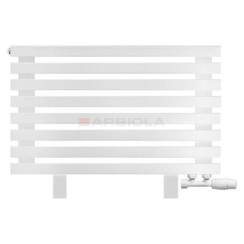 Arbiola Gorizont Ritmo VZ 750-40-08 секций белый горизонтальный  радиатор c нижним подключением (на ножках)