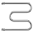 Terminus М-образный 1" БШ 600х400 Водяной полотенцесушитель 