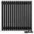 Arbiola Iris 42 V 700-42-15 секции черный вертикальный радиатор c нижним подключением