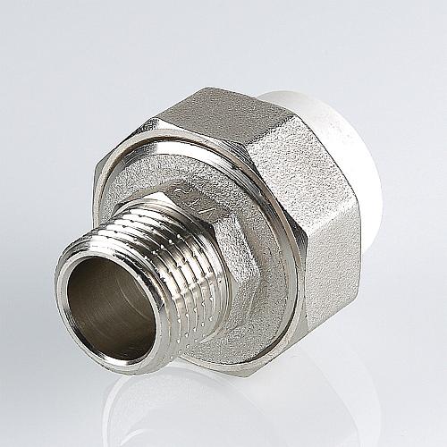 Valtec PPR Муфта 50 х 1 1/2" разъемная с переходом на наружную резьбу