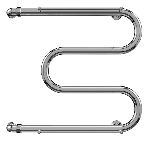 Terminus М-образный с/п 1" 500х700 Водяной полотенцесушитель 