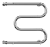 Terminus М-образный с/п 1" 500х700 Водяной полотенцесушитель 