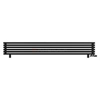 Arbiola Gorizont Ritmo VZ 2500-40-06 секций чёрный горизонтальный  радиатор c нижним подключением (на ножках)