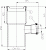 HL 202 Патрубок для унитаза DN110, с дополнительным отводом DN50*88°.