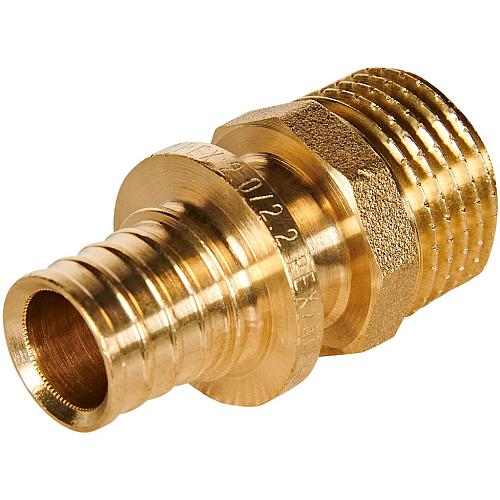 ROMMER Переходник с наружной резьбой 16xG1/2 для трубы из сшитого полиэтилена осевой