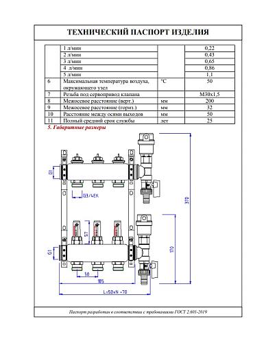 Valtec 1", 4 x 3/4", евроконус Коллекторный блок с регулировочными клапанами и расходомерами