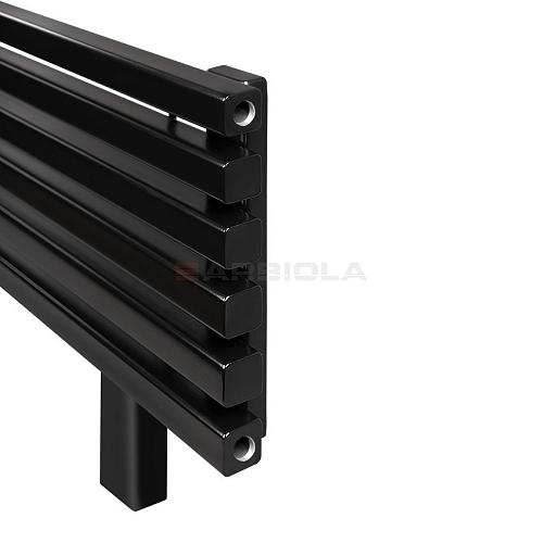 Arbiola Gorizont Ritmo HZ 1750-40-02 секции чёрный горизонтальный  радиатор c боковым подключением (на ножках)