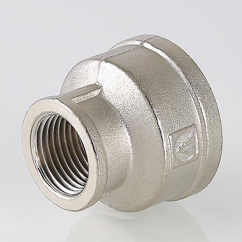 Valtec 3/4" x 1/4" Латунная никелированная муфта