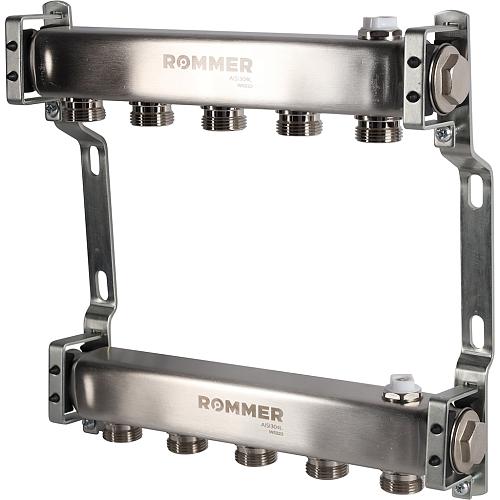 ROMMER Коллектор из нержавеющей стали для радиаторной разводки 05 вых.