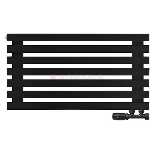 Arbiola Ritmo Gorizont V 1000-40-07 секций чёрный горизонтальный радиатор c нижним подключением