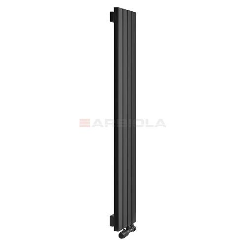 Arbiola Liner V 1200-36-13 секции черный вертикальный радиатор c нижним подключением