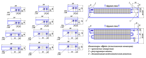 Бриз КЗТО 200-100-4000 Внутрипольный конвектор с естественной конвекцией