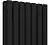 КЗТО QUADRUM 30 V 1-1750-8 R RALTP26X-M215249005 Радиатор (структурный шелк черный) с нижним подключением