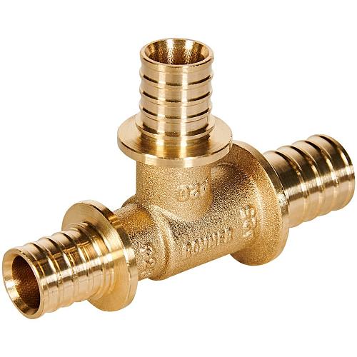 ROMMER Тройник переходной 25x20x20 для труб из сшитого полиэтилена осевой