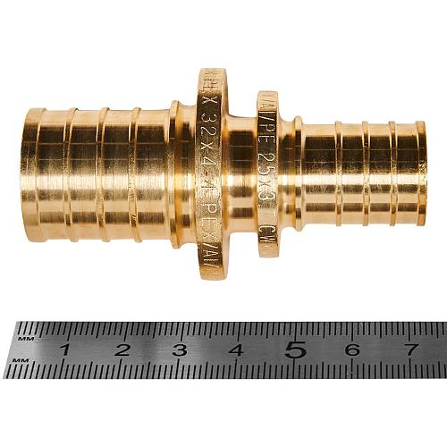 ROMMER Муфта соединительная переходная 32х25 для труб из сшитого полиэтилена осевая