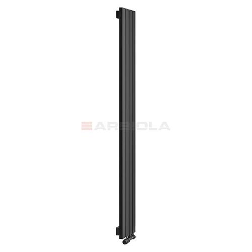 Arbiola Liner V 1500-36-10 секции черный вертикальный радиатор c нижним подключением
