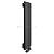 Arbiola Liner V 700-36-26 секции черный вертикальный радиатор c нижним подключением