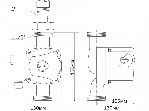 Aquario AC 256-130 циркуляционный насос