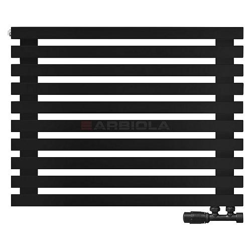 Arbiola Ritmo Gorizont V 1000-40-10 секций чёрный горизонтальный радиатор c нижним подключением