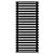 Arbiola Gorizont Ritmo H 750-40-28 секций чёрный горизонтальный  радиатор c боковым подключением