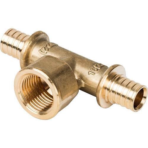 STOUT Тройник переходной с внутренней резьбой 16xR 1/2" для труб из сшитого полиэтилена аксиальный