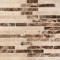 Colori Viva Emperador CV20087 Strips Mix.Polished Light  30,5x30,5 см Мозаика