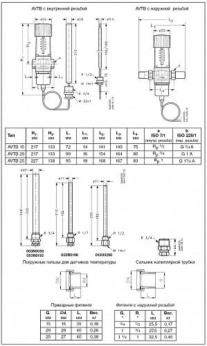 Danfoss AVTB DN20 (003N8142) Регулятор температуры на обратном трубопроводе