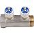 SMB 6851 341202 Stout Коллектор распределительный 3/4", 2 отвода 1/2" (плоское уплотнение)