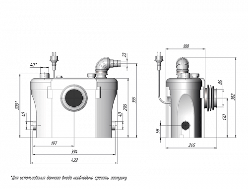 Unipump Sanivort 605 M КНС Канализационная насосная станция