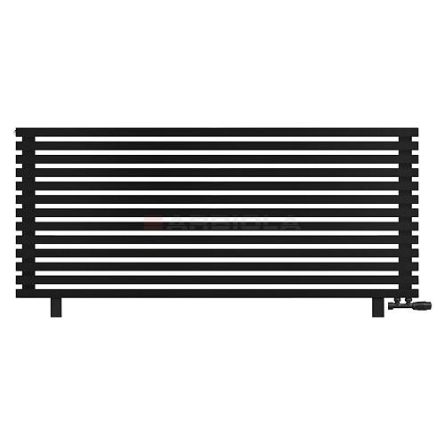 Arbiola Gorizont Ritmo VZ 1500-40-13 секций чёрный горизонтальный  радиатор c нижним подключением (на ножках)